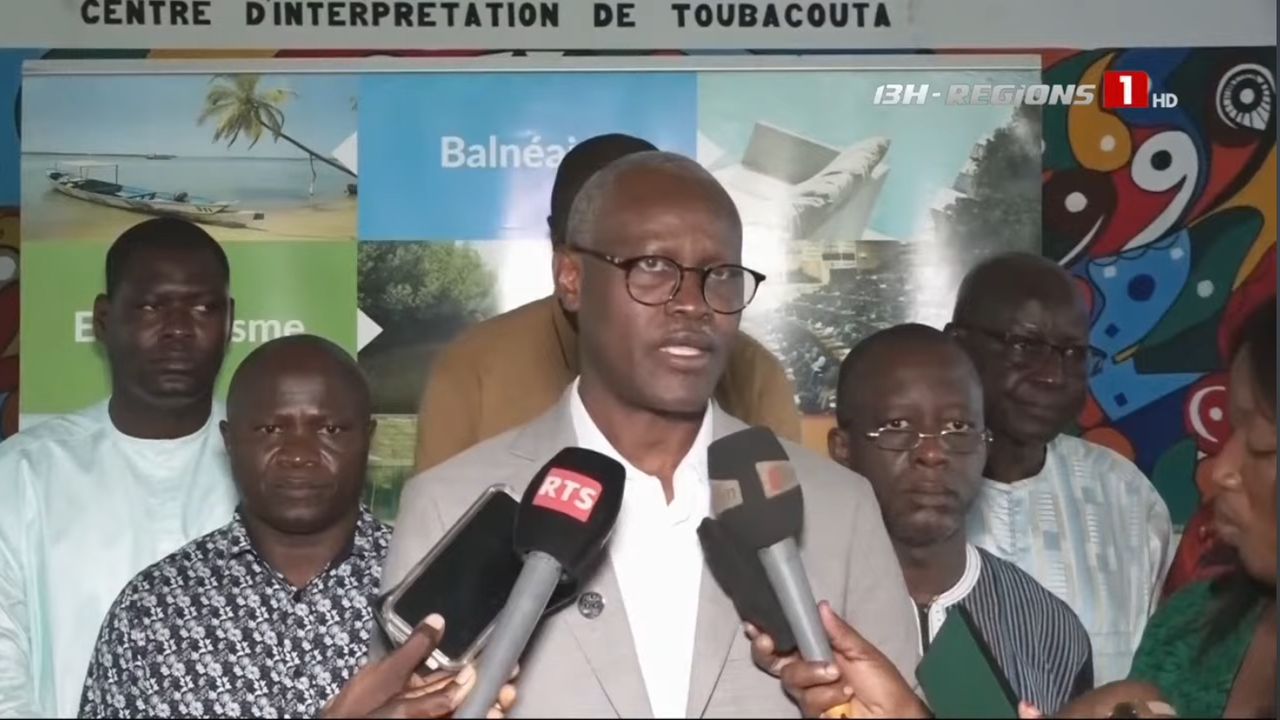 Adama Ndiaye, DG de l'ASPT, lors de la Rencontre avec les Acteurs Touristiques de Toubacouta